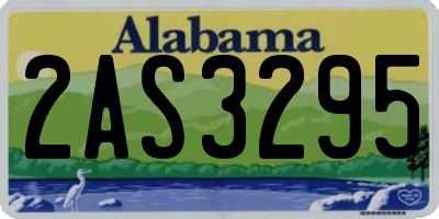 AL license plate 2AS3295