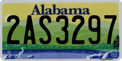 AL license plate 2AS3297