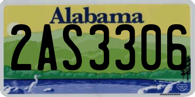AL license plate 2AS3306