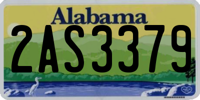 AL license plate 2AS3379