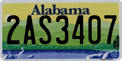 AL license plate 2AS3407