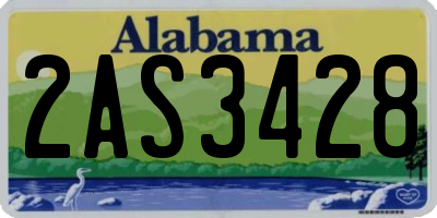 AL license plate 2AS3428