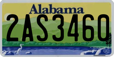 AL license plate 2AS3460