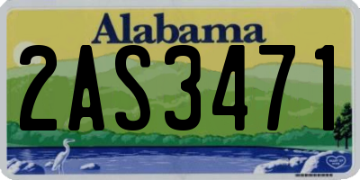 AL license plate 2AS3471