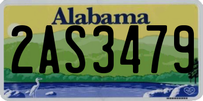 AL license plate 2AS3479