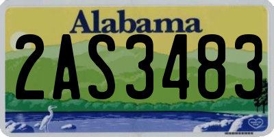 AL license plate 2AS3483