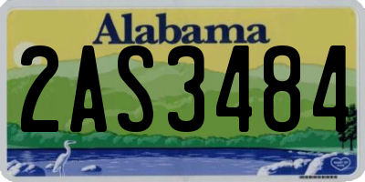 AL license plate 2AS3484