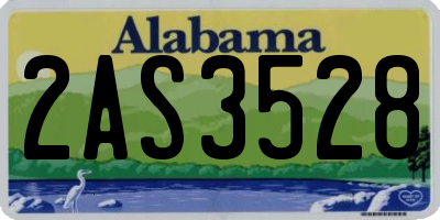 AL license plate 2AS3528