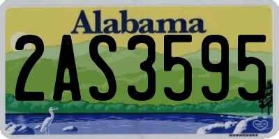 AL license plate 2AS3595