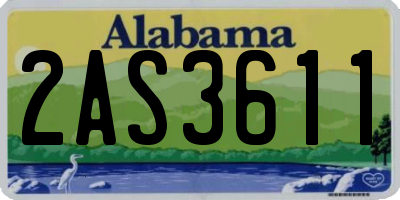 AL license plate 2AS3611