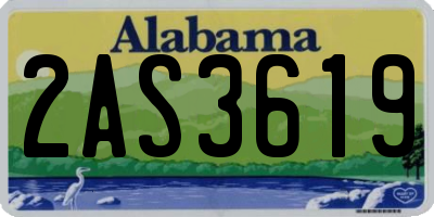AL license plate 2AS3619