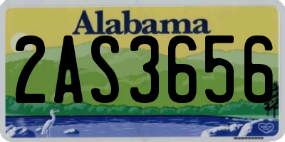 AL license plate 2AS3656