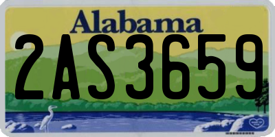 AL license plate 2AS3659