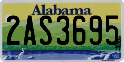 AL license plate 2AS3695
