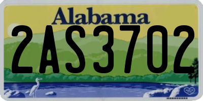 AL license plate 2AS3702