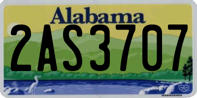 AL license plate 2AS3707