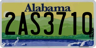AL license plate 2AS3710