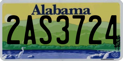 AL license plate 2AS3724