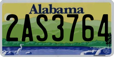 AL license plate 2AS3764