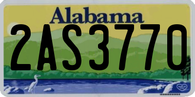 AL license plate 2AS3770