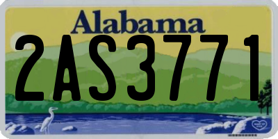 AL license plate 2AS3771