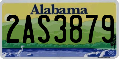 AL license plate 2AS3879