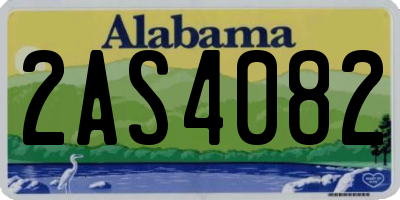 AL license plate 2AS4082