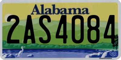 AL license plate 2AS4084
