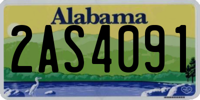 AL license plate 2AS4091