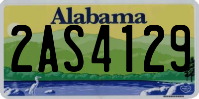 AL license plate 2AS4129