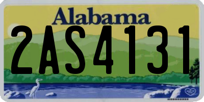 AL license plate 2AS4131