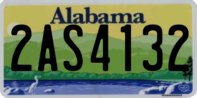 AL license plate 2AS4132