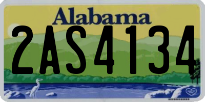 AL license plate 2AS4134