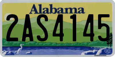 AL license plate 2AS4145