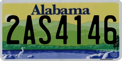 AL license plate 2AS4146