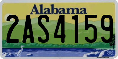 AL license plate 2AS4159