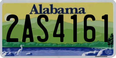 AL license plate 2AS4161