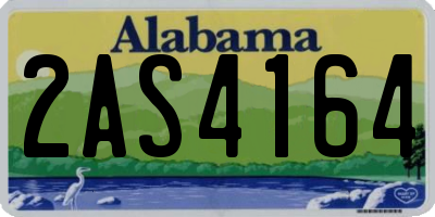 AL license plate 2AS4164