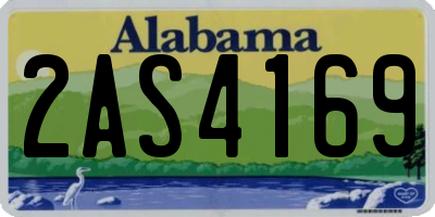 AL license plate 2AS4169