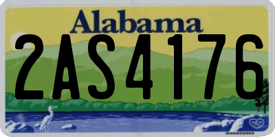 AL license plate 2AS4176