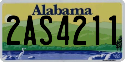 AL license plate 2AS4211