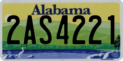 AL license plate 2AS4221