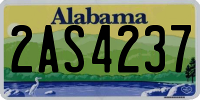 AL license plate 2AS4237