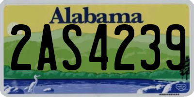 AL license plate 2AS4239