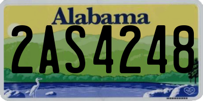 AL license plate 2AS4248