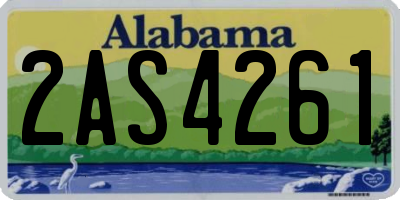 AL license plate 2AS4261
