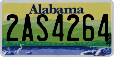 AL license plate 2AS4264