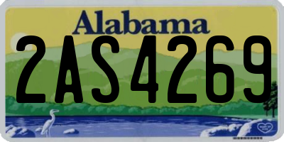 AL license plate 2AS4269