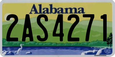 AL license plate 2AS4271