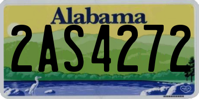 AL license plate 2AS4272